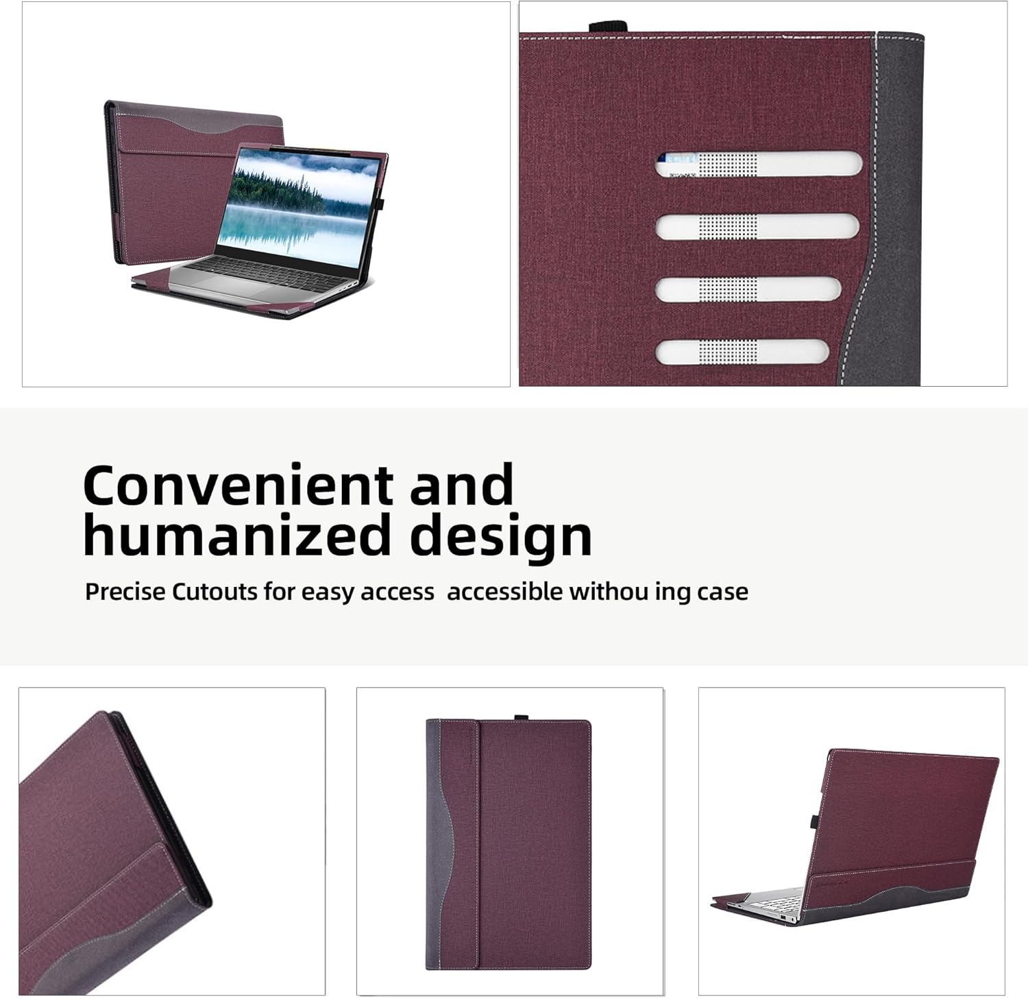 Laptop Case for HP Pavilion Laptop 16t-af000 |16-af0077nr |16-af0087nr 16" Notebook PC Computer Notebook Sleeve Detachable Shell (Wine red)
