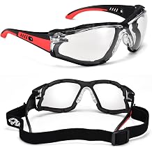 SAFEYEAR Anti-Fog Clear Safety Glasses Work Anti-Scratch UV 400 Impact Resistant EN166 Certified Protective Goggles - DIY Lab Chemistry Cycling Sports Glasses 3 Colors