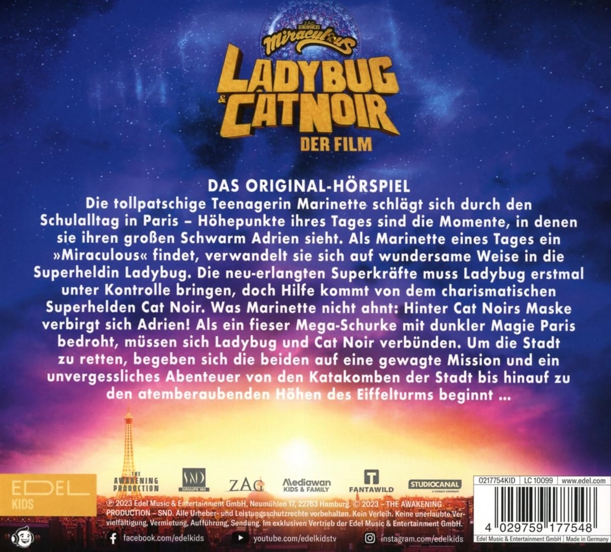 Ladybug & Cat Noir-Hörspiel Zum Kinofilm