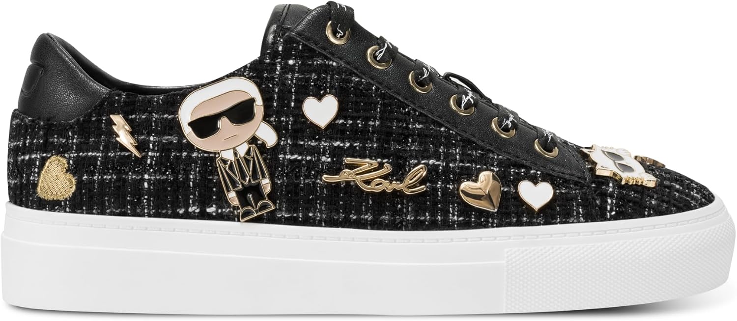 Karl Lagerfeld Womens Iconic Cate Pins Sneaker Mule - Image 2