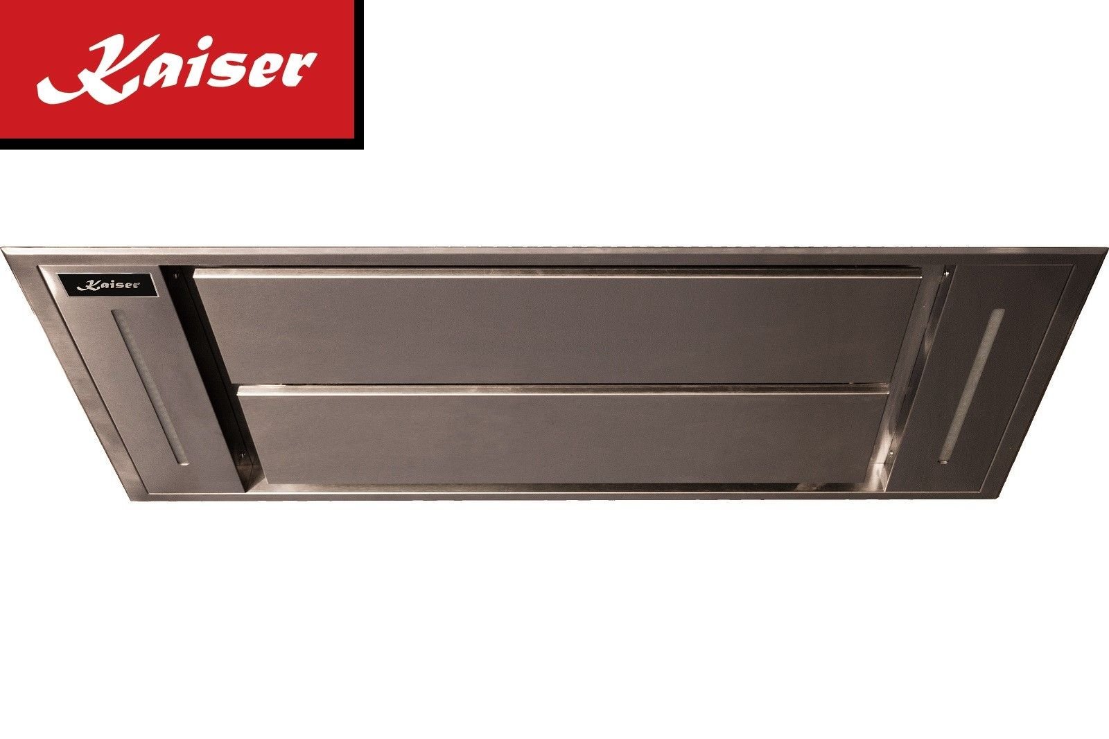 Kaiser EA 1145 Premium Line Deckenhaube 110cm Edelstahl Dunstabzugshaube 1250m³/h Abluft Umluft Inkl. Umluftset Fernbedienung