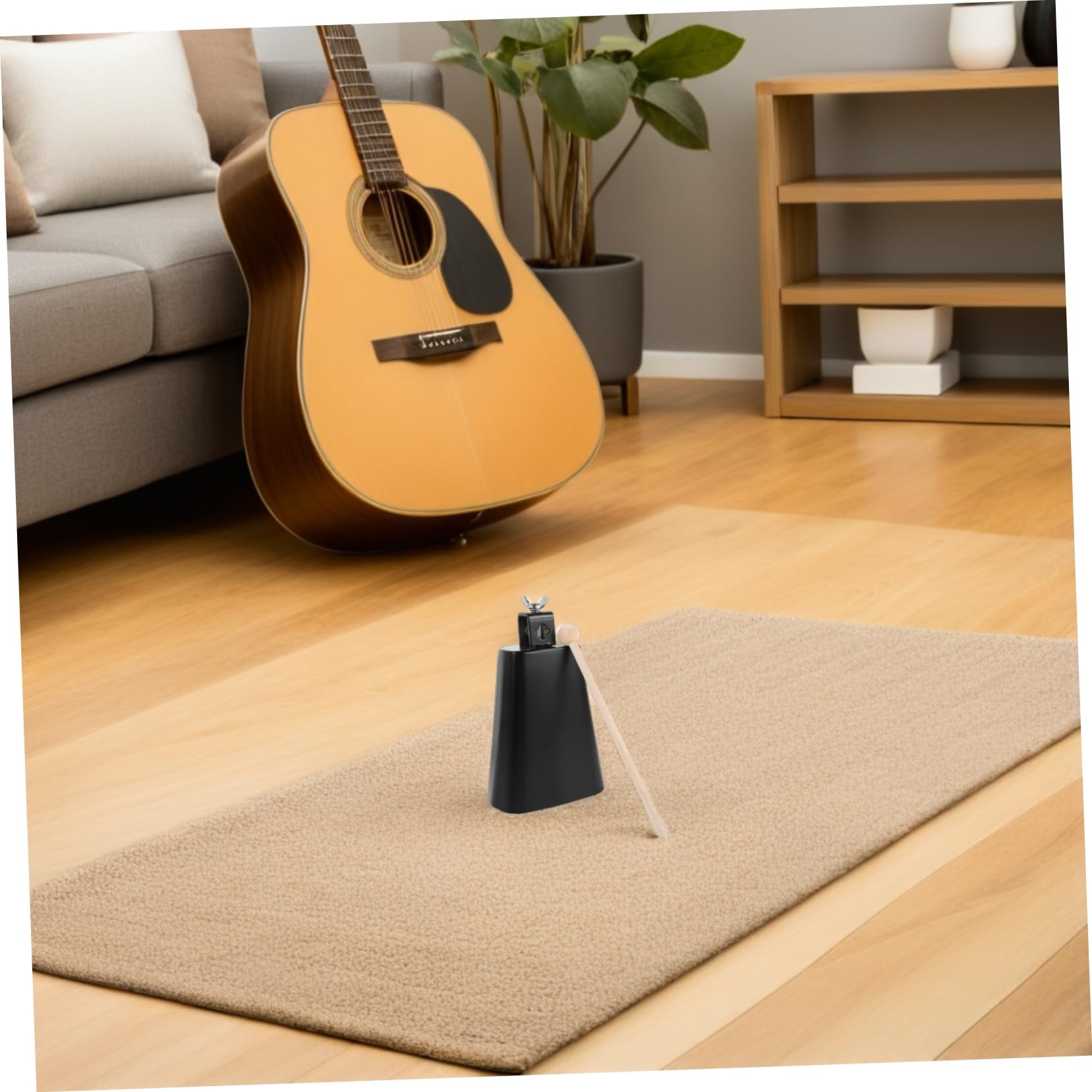 Zestaw kurtki Cowbell akcesoria perkusyjne metalowy krowi dzwonek Zestaw perkusyjny Cowbell mały krowi dzwonek Instrument muzyczny Cow Bell posiadacz krowiego dzwonka