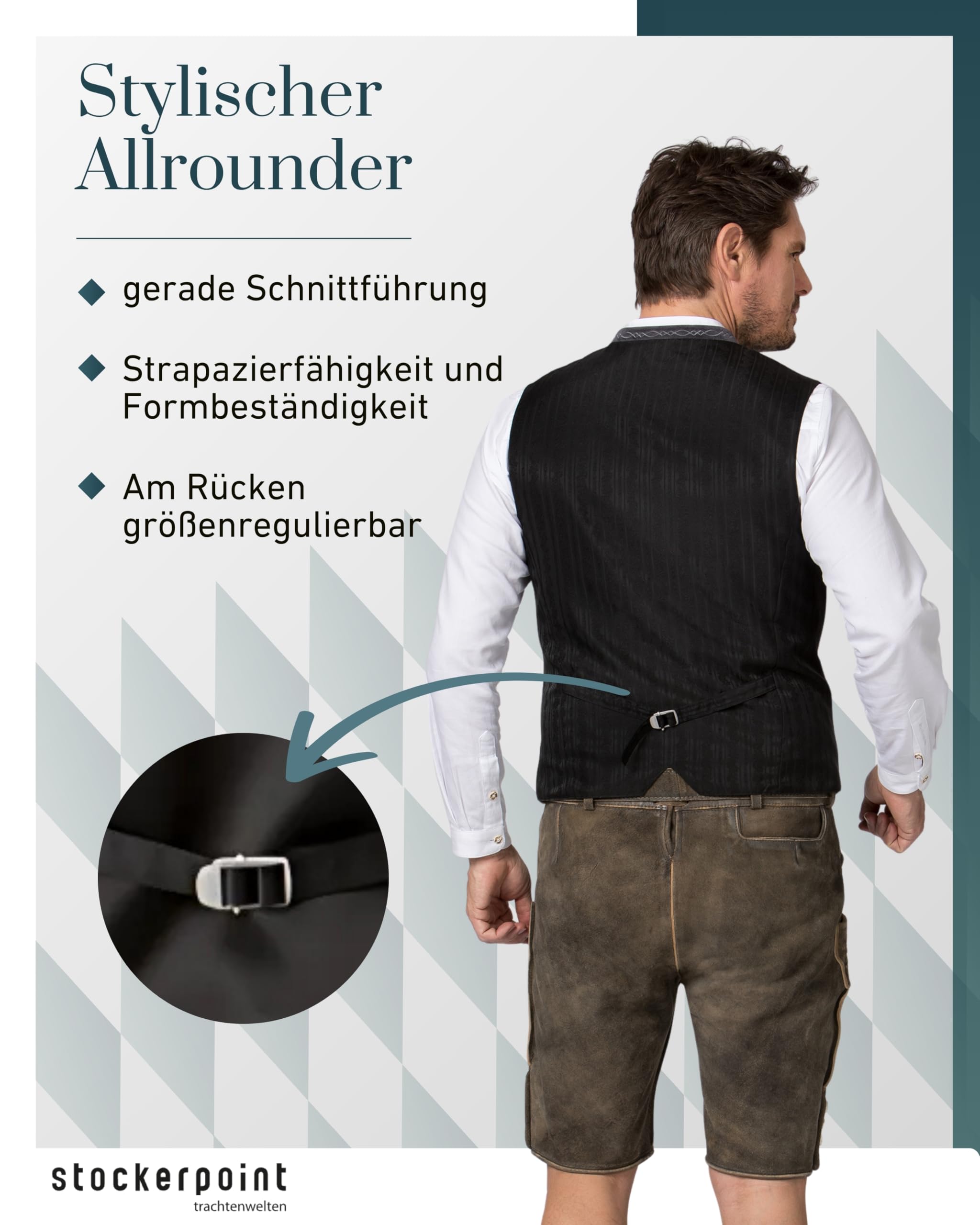 Stockerpoint Trachtenweste Fabricio