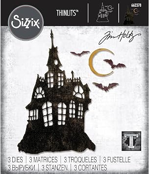 Sizzix 662378 Tholtz Thinlits Die Haunted House