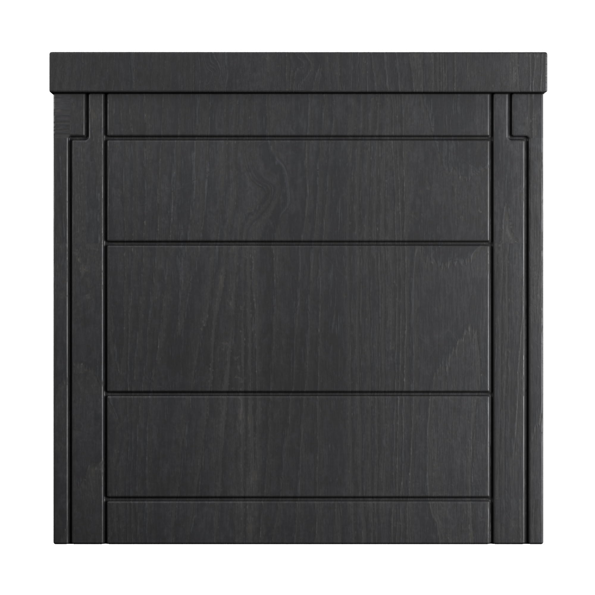FRANKYSTAR® Neo 35 - Baule Portaoggetti da Giardino 54x53x56 cm Contenitore Lucchettabile in Resina Antracite