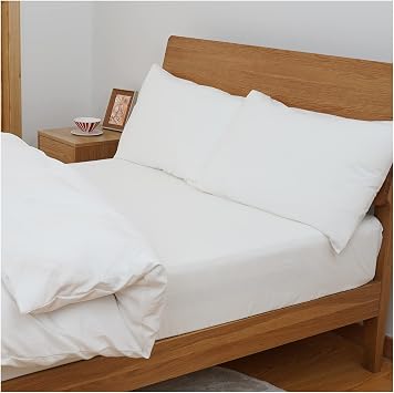 Super Soft, Water-Washed Fitted Sheet, Wide King, All Seasons, Bed Cover, Bed Sheet, High Density Fabric, Super Absorbent and Quick Drying, Breathable, Antibacterial, Odor Resistant, Easy to Put on