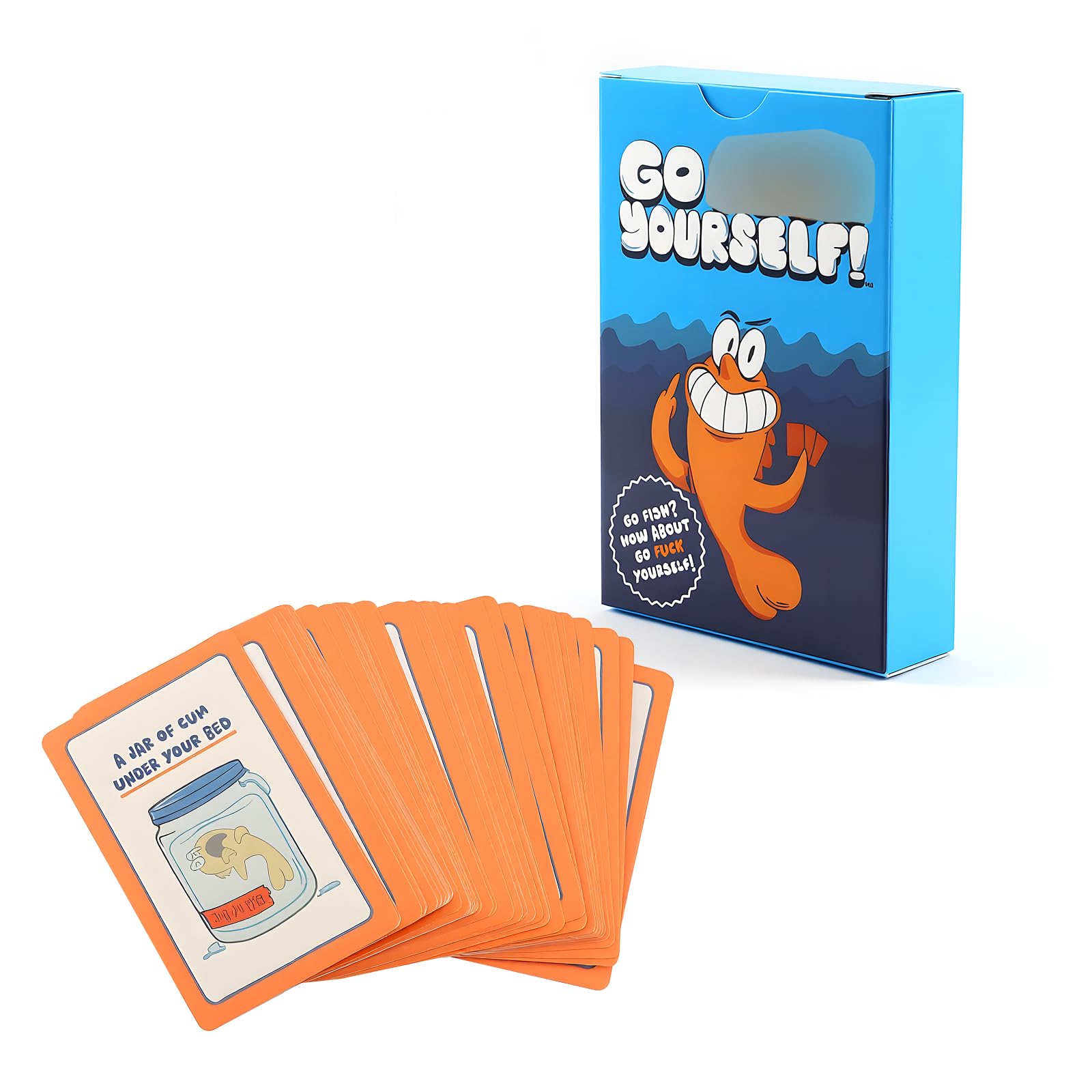 Xiangbhalla Go Fish Card Game Adult Version 48 Cards, Funny Party Go Fish Game for Adults Family Game Night Travel, Classic Interactive Card Game for 2-8 Players with Hilarious Twist