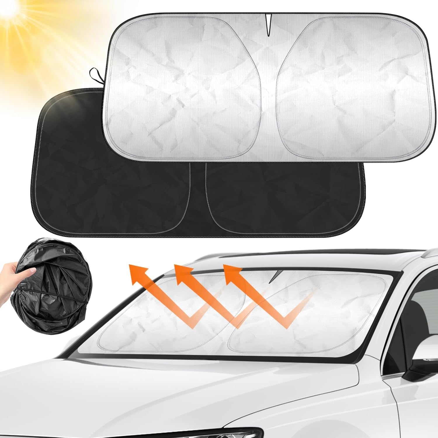 Sonnenschutz Für Nissan Ariya - Frontscheibenabdeckung Mit UV Schutz