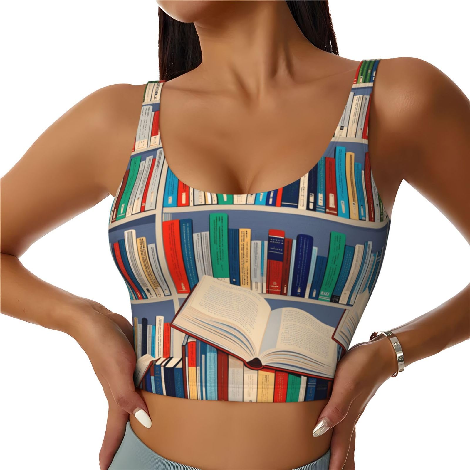 Womens Comfort Fit Yoga Vest U-Shaped Back Crop Vest Underwear for Gym