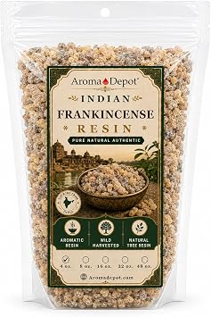 Indian Frankincense Resin Natural Gum Olibanum Aromatic Incense Tree Sap Boswellia Papyrifera Bulk 4 Ounce