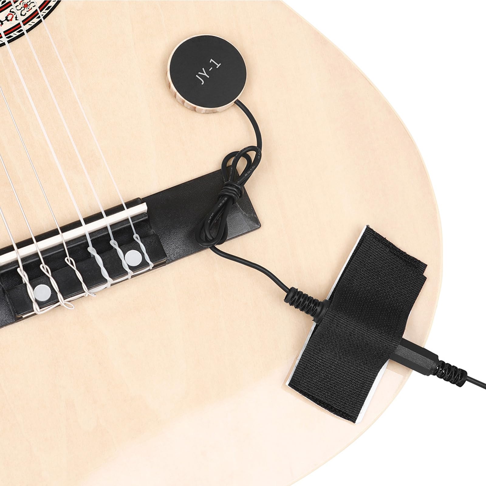 QIEIEI Guitar Sound Pickup,Piezo Microphone Pickup Transducer Cable Sticker Guitar Ukuleles Instruments Accessory