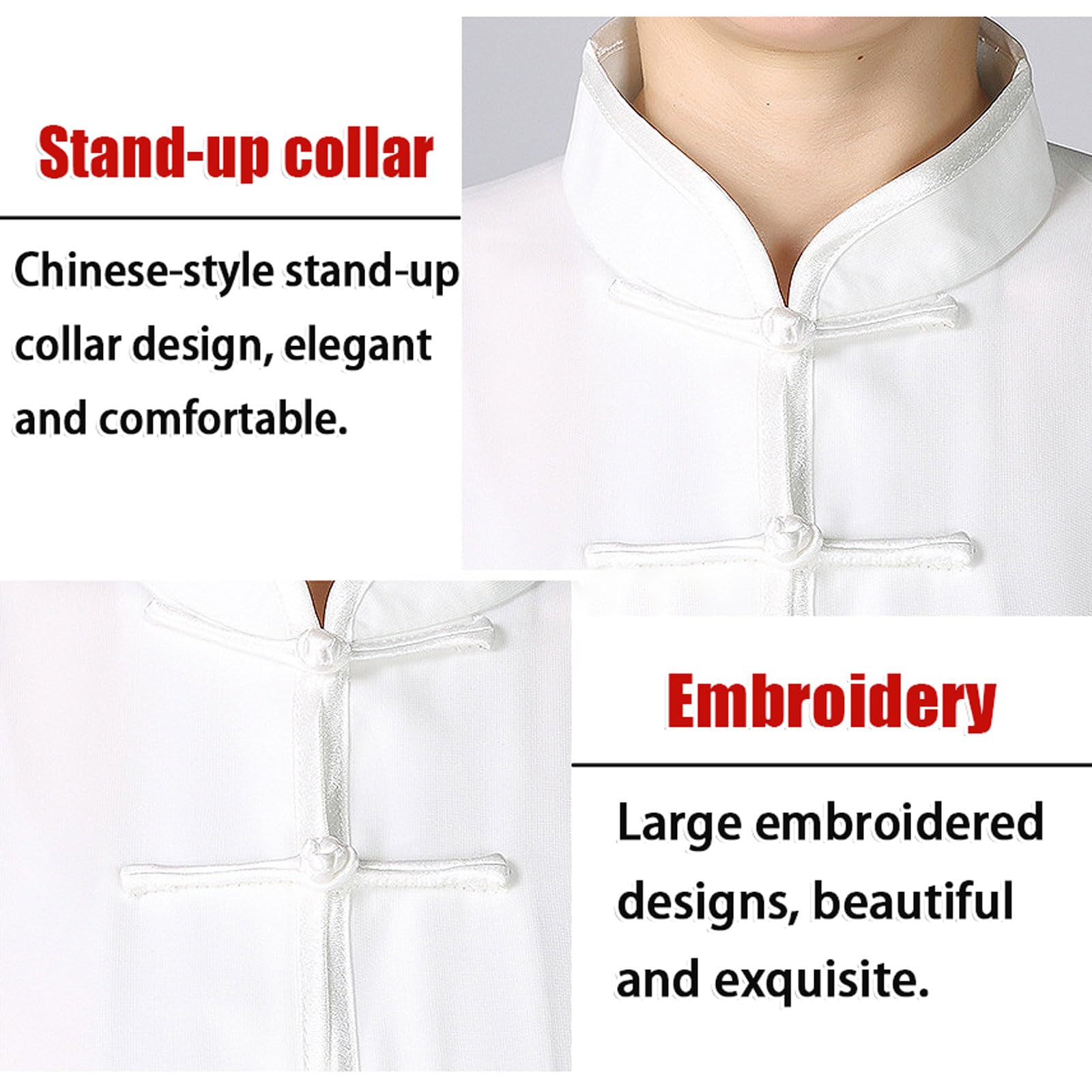 Unisex Kung Fu und Tai Chi Uniform,Kampfkunst Anzug,Baumwoll-Leinen-Tang-Anzug für Herren,Leichte Kostüme für Kung-Fu-Morgenübungen,Locker Und Bequem,FüR TäGliches Training,Wettkampf