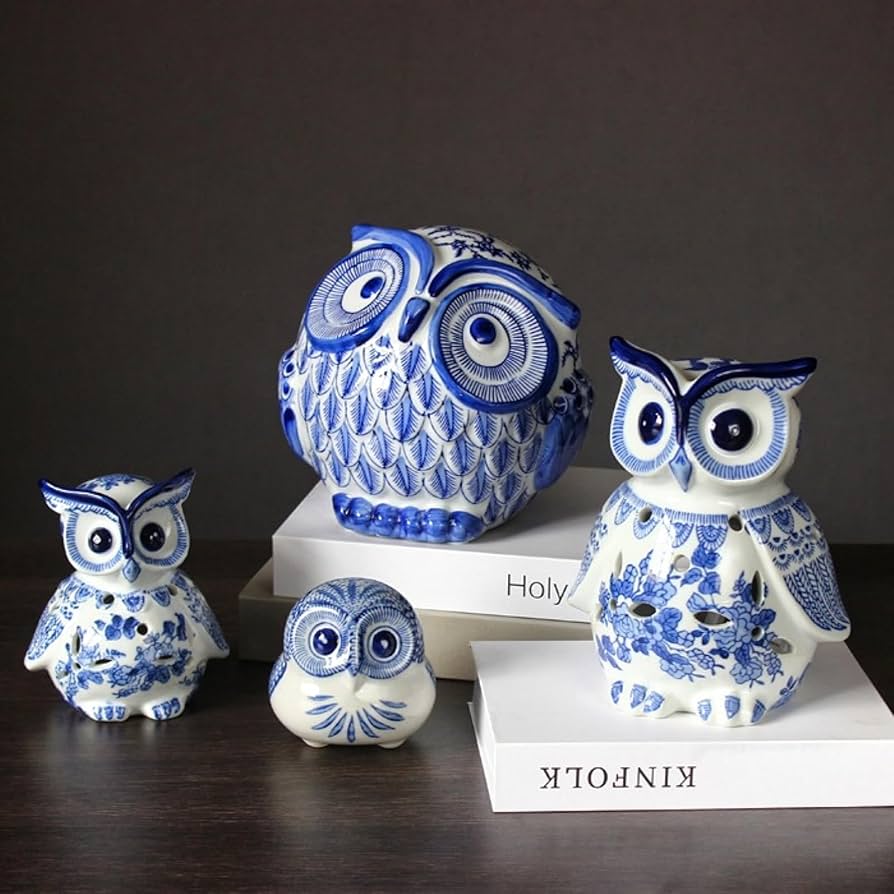 Amazon.co.jp: フクロウ 置物 ガーデン オブジェ かわいい フクロウ