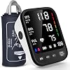 Máquina de presión arterial, monitor automático de presión arterial para brazo con 2x199 lecturas, pantalla grande retroiluminada de 4.5 pulgadas, brazalete grande ajustable de 9 a 17 pulgadas - Detector de arritmia e hipertensión en el hogar 1