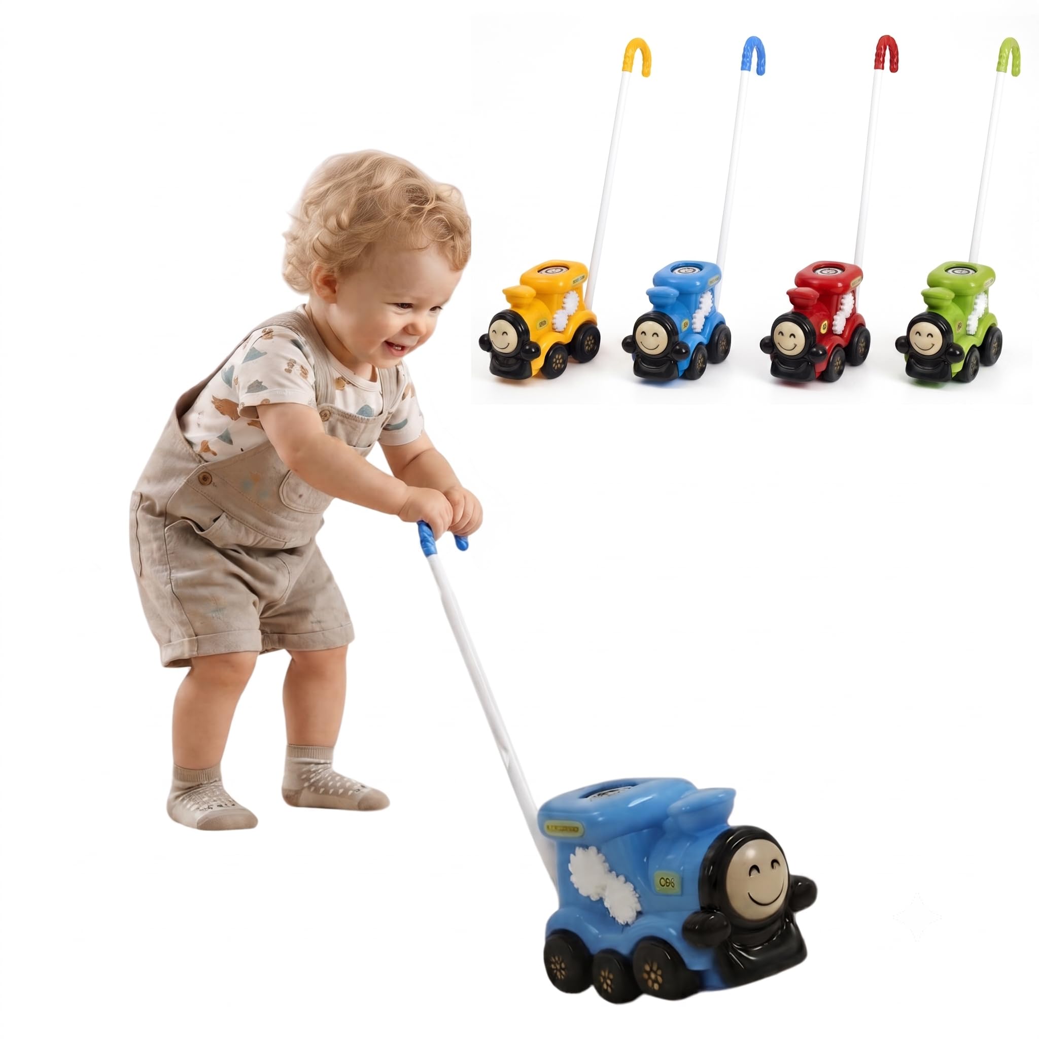 Crackles Push & Pull Train Walker Toy for Toddlers | Baby Walking Push Toy with Ting-Ting Sound | Early Learning Activity Train Toys for Kids 1–3 Years | Random Color Sent-image-25