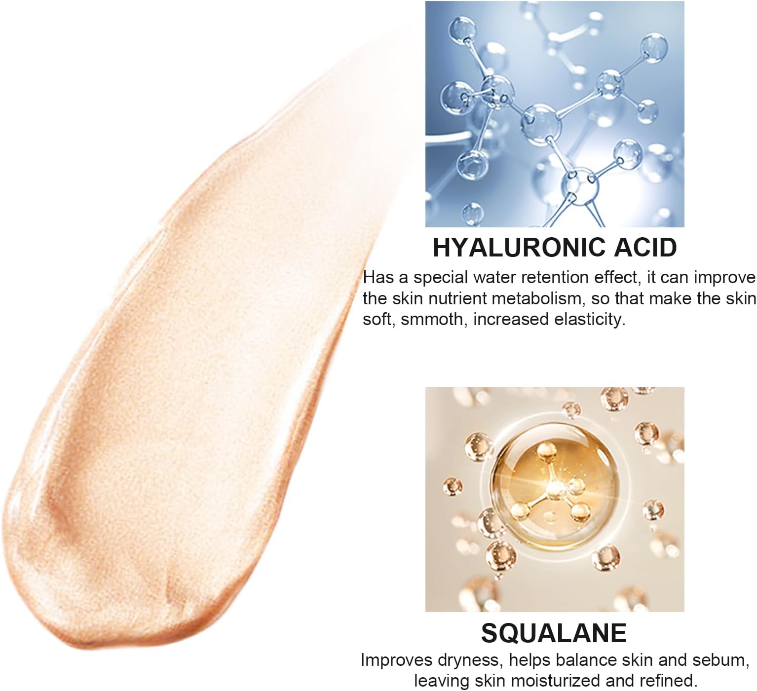 Natural Glow Liquid Filter Makeup, Longwear Face Luminizer, Complexion Booster For Any Part of the Body, Liquid Highlighter with Brush Kit, Infused Hyaluronic Acid, 1.06 fl oz (#02 FAIR/LIGHT)