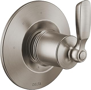 Woodhurst 3-Way Shower Handle Diverter Trim Kit, Brushed Nickel Shower Faucet System Diverter, Stainless T11832-SS (Valve Not Included)