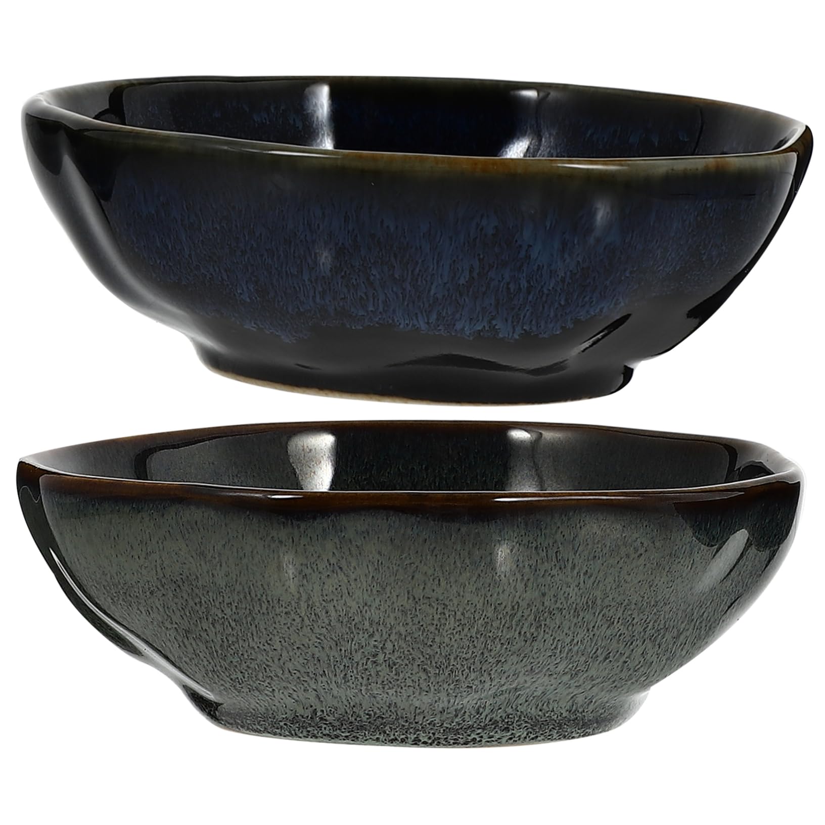 Unomor Elegant Ceramic Sauce Dishes Set Japanese Design Green Versatile for Daily Use Special Occasions