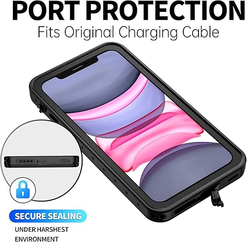 Miniatura 8 de BEASTEK NRE Series - Funda impermeable para Apple iPhone 11, a prueba de golpes, funda submarina IP68, con protector de pantalla integrado, funda