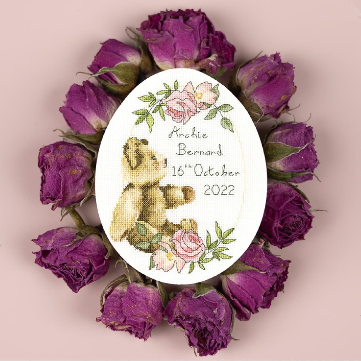 Bothy Threads Cross Stitch Kit - Victorian Teddy Bear