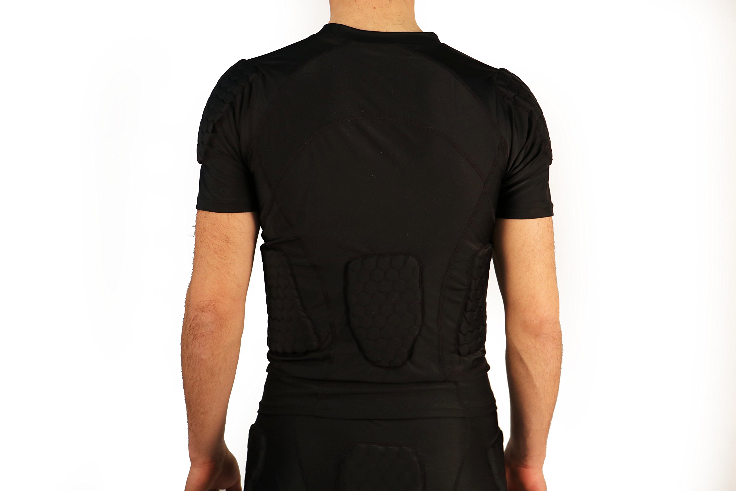 BARNETT FS-09 T-Shirt Manches Courtes de Compression, 4 pièces intégrées, Football américain (S)