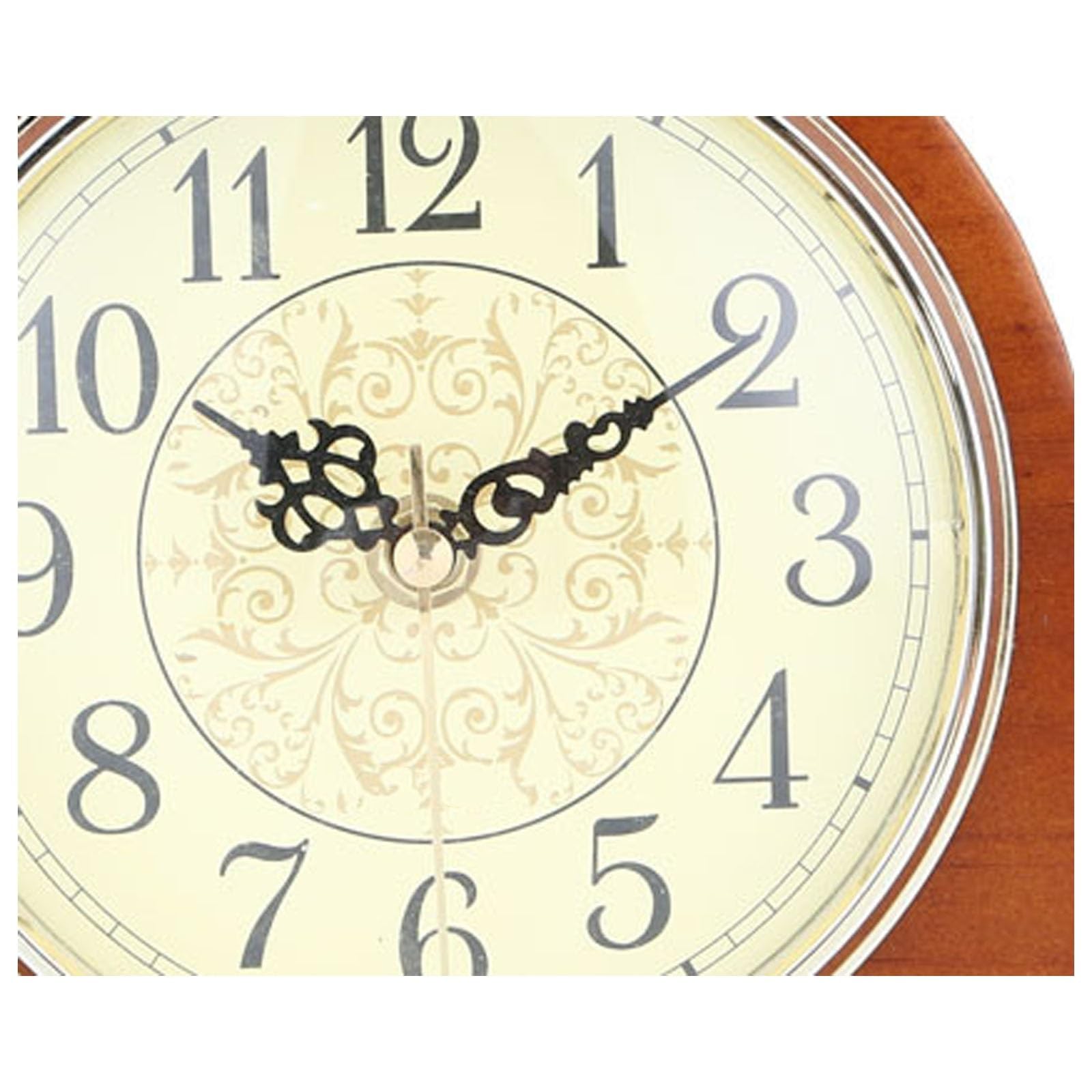 COYEUX Relojes de sobremesa de Madera Maciza, Reloj de Mesa Retro silencioso, Funciona con Pilas, para la repisa de la Chimenea del salón, decoración del hogar