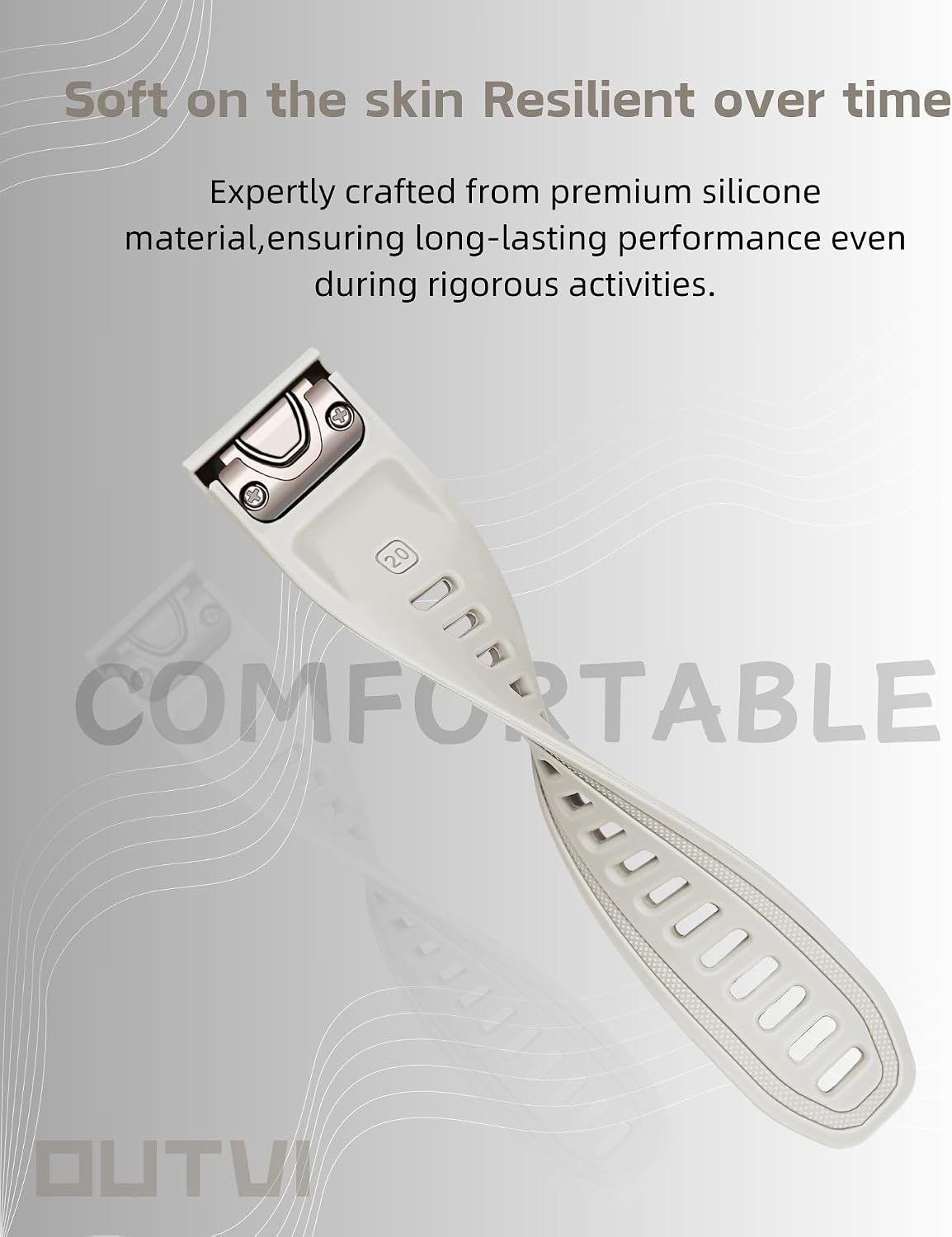 20mm Watch Band for Garmin fenix 6s 5s 7s pro solar quick fit soft gold buckle with silicone bands for garmin epix pro gen 2 42mm Descent Mk2s/3/3i for women image 5