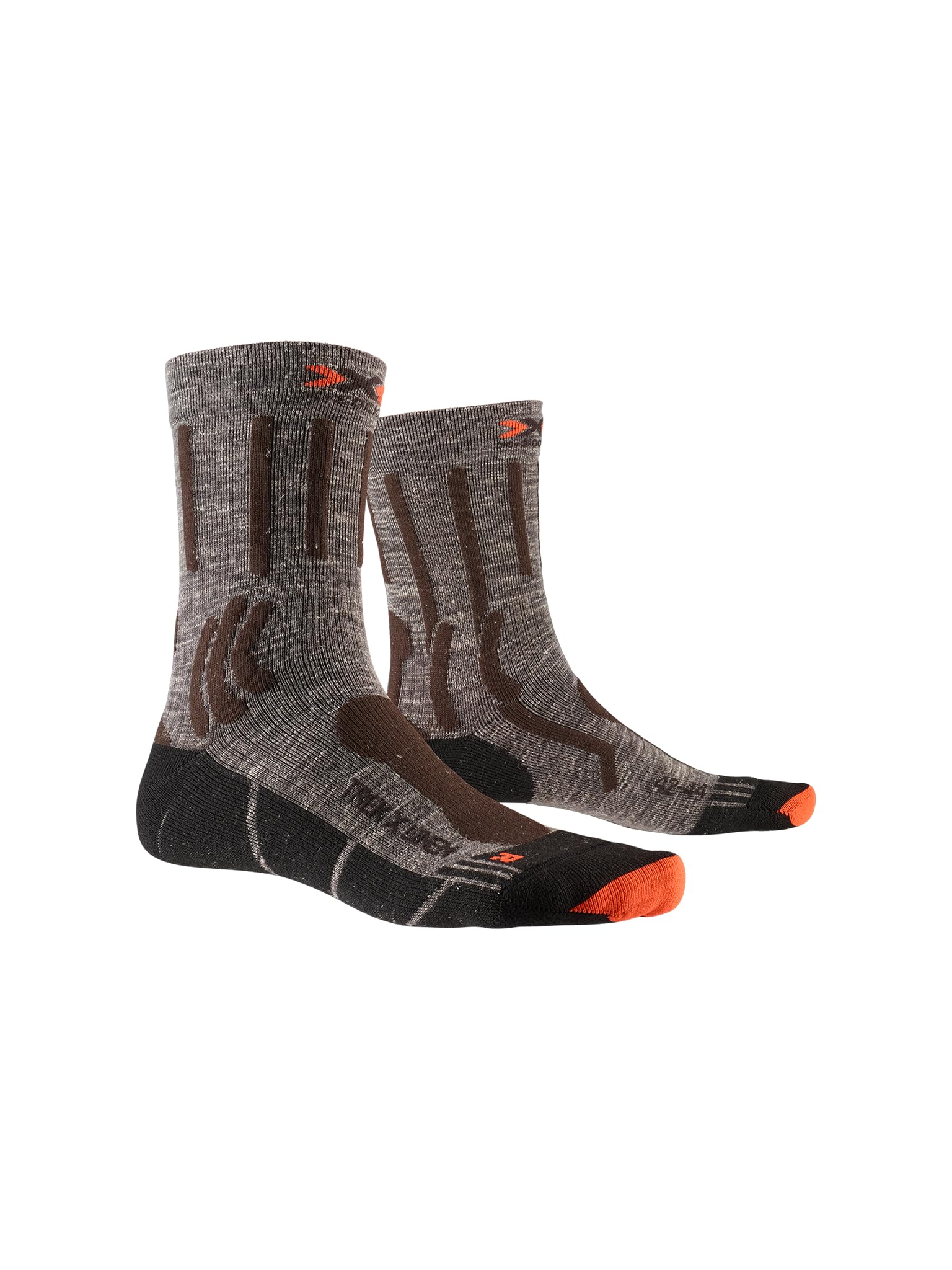 X-Bionic 4.0 TREK X LINEN Calze da trekking per uomo e donna - Raffreddamento e protezione migliorati per escursioni impegnative, miscela di lino per una ventilazione naturale - Grigio/Nero, 45-47