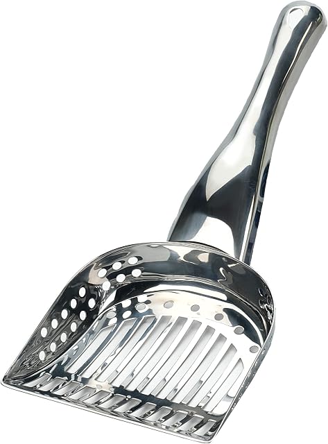 Endurance Stainless Steel Cat Litter Box Poop Scoop Kitty Litter Boxes Scooper