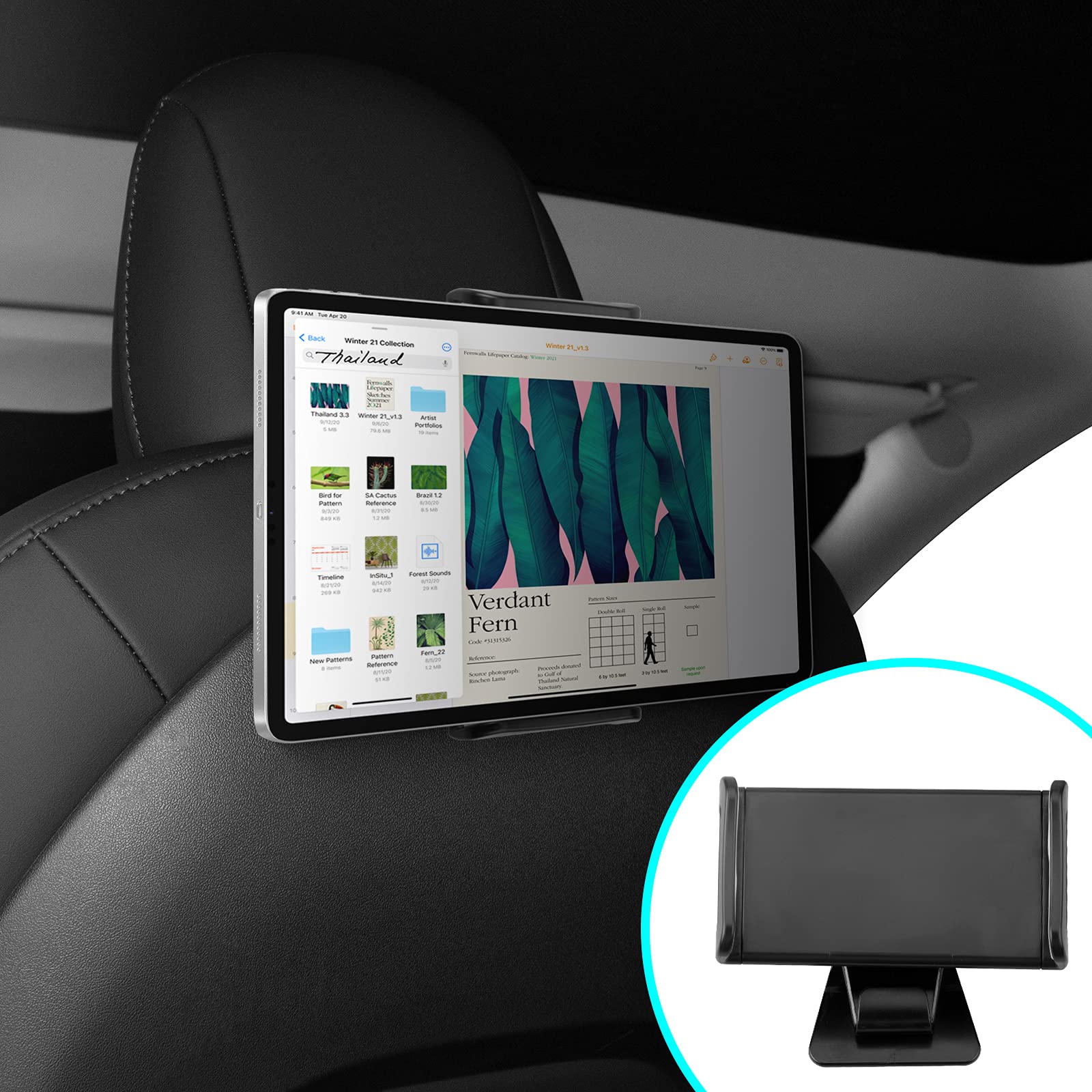 Tesla Model Y Model 3 Tablet Mount 360°Rotation Holder for Tesla Back