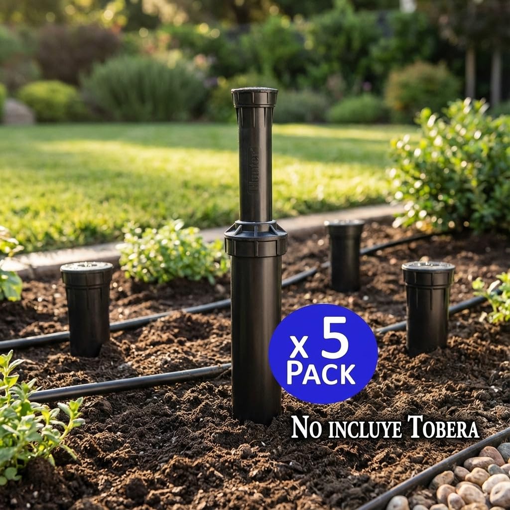 Pack de 5 Difusores Hunter Pro Spray-12 | Altura 30 cm para Riego de Precisión