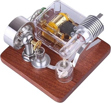 Engine Model Rotating Mechanical Music Box Science Experiment Engine Adults Engine Models Hobbies