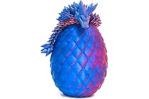 3D Printed Articulated Dragon Eggs with Molded Dragon Inside