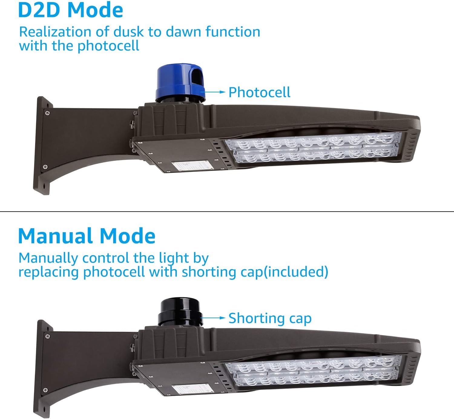 80% Off Discount LEONLITE Wall Mounted LED Parking Lot Light, 150W(450W Eqv.) Dusk to Dawn Commercial Shoebox Lights, IP65 Street Lighting Fixture, 5000K Daylight