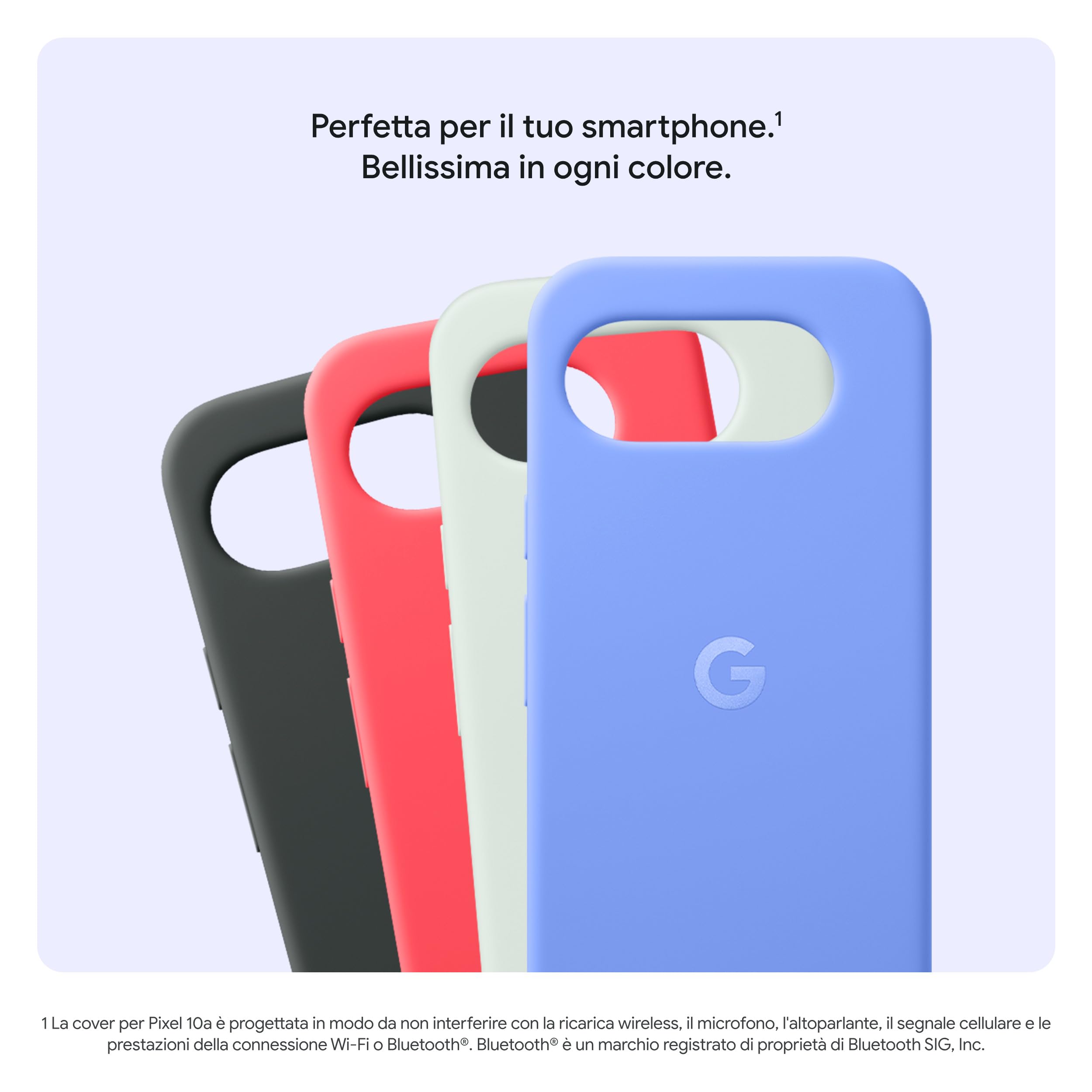 Cover per Google Pixel 10a - Realizzata in plastica riciclata per Pixel 10a, ricarica senza ostacoli, sottoposta a test di resistenza alle cadute - grigio nebbia