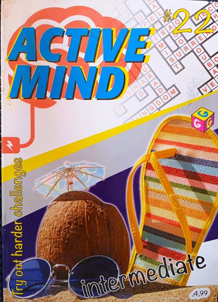 Active Mind 22 - Livro de Exercícios em Inglês para Iniciantes, Palavras Cruzadas e Passatempos