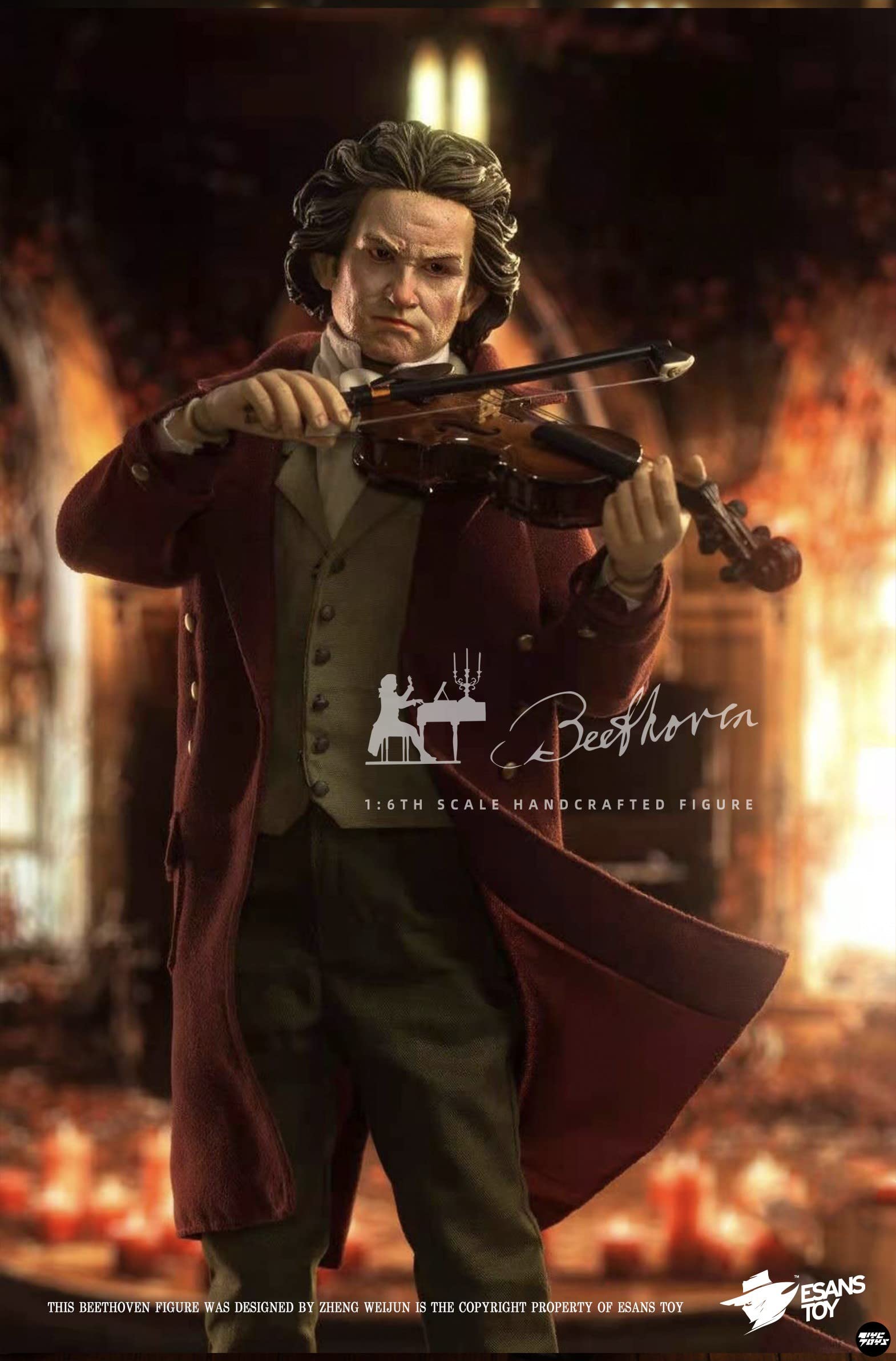 ホビー・楽器・アート acteur Amazon.co.jp: 「AC」EsansToy 1/6 スケール 芸術家 Beethoven