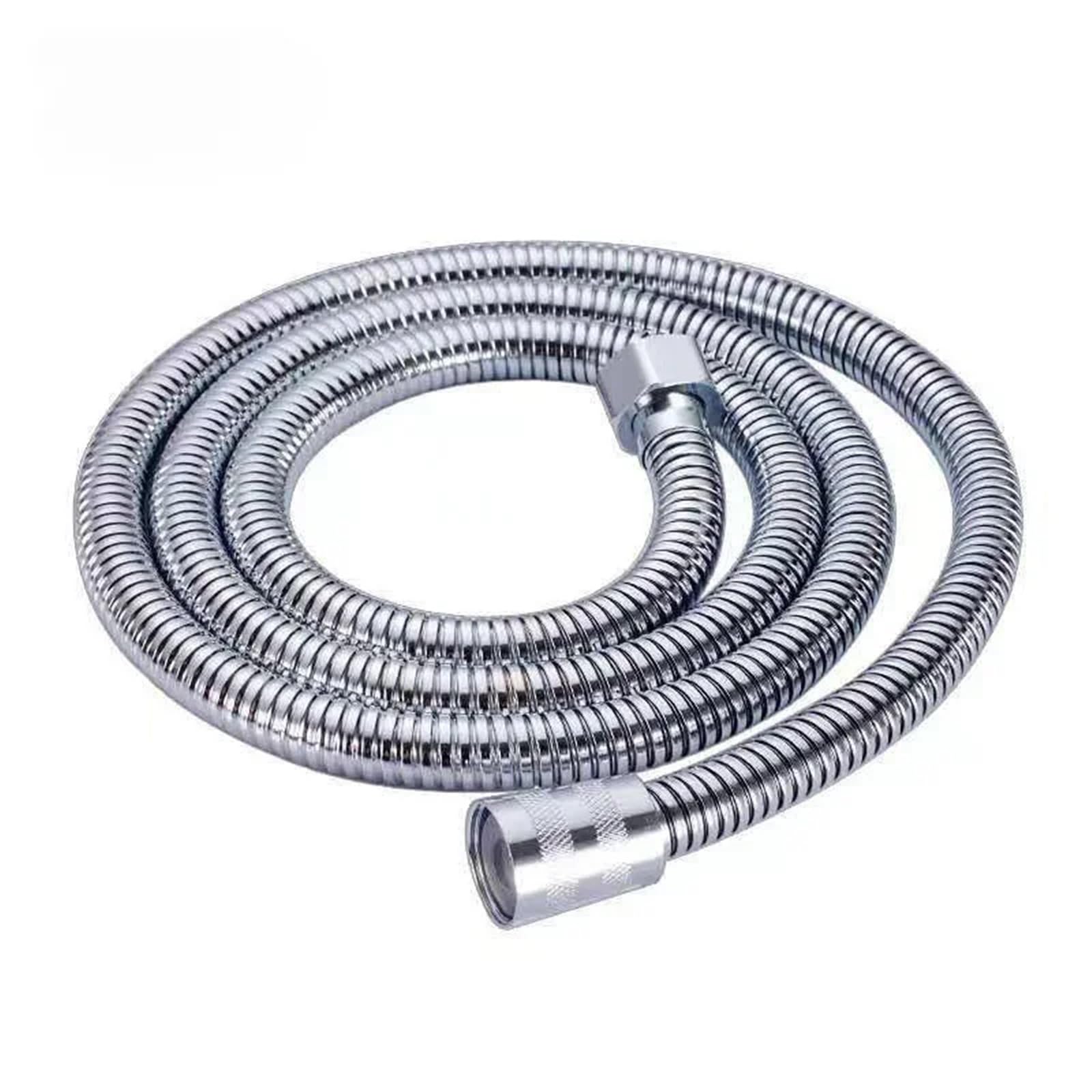 Stainless Steel Flexible Shower Hose, Stainless Steel Shower Hose, Black, Silver, 1.5m, 2m(Silver,1.5m)