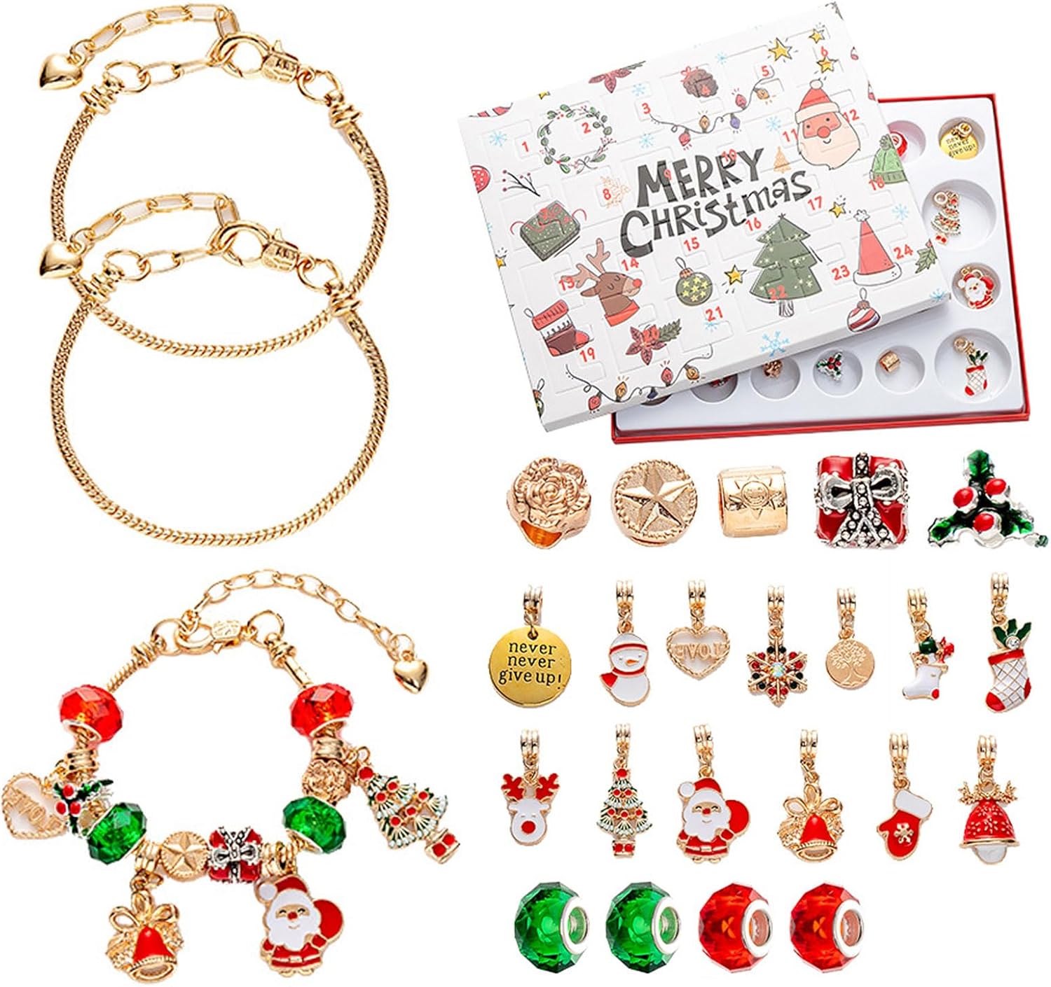 2023 NEW Christmas Advent Calendar Bracelets for Girls