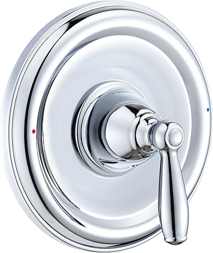 Kit de moldura para bañera y ducha de equilibrio de presión, compatible con válvula Moen Posi-Temp, cromado