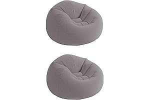 Intex Inflatable Beanless Bag Chair - 2 Pack, Perfect for a Relaxing Time