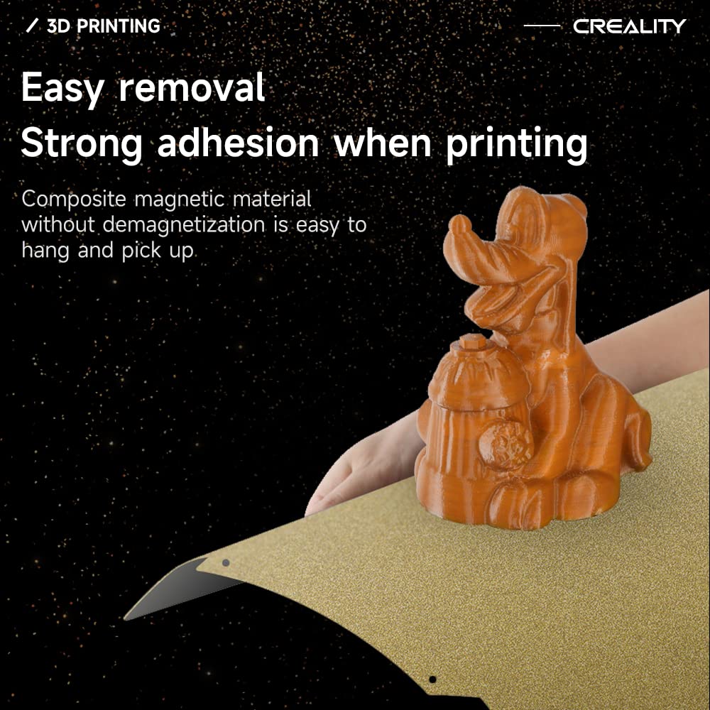 Creality Ender 3 Max Neo Bed Upgrade, PEI Sheet 310 x 320mm Removable Magnetic Flexible Texture Surface Heated Bed Plate Build Surface for CR-10S PRO/CR-10 V2/ CR-10 V3/ CR-X/CR-X Pro/Ender-3 Max
