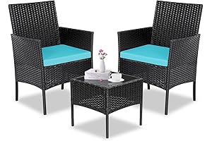 3-Piece Rattan Patio Furniture Set: Relaxation Redefined