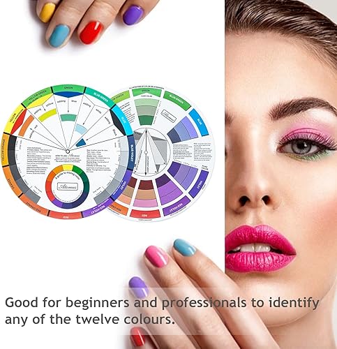 Miniatura 7 de Wigearss Paquete de rueda de mezcla de colores para escuela, oficina, guía de aprendizaje, herramienta de enseñanza de clase de arte (1 Pisece)