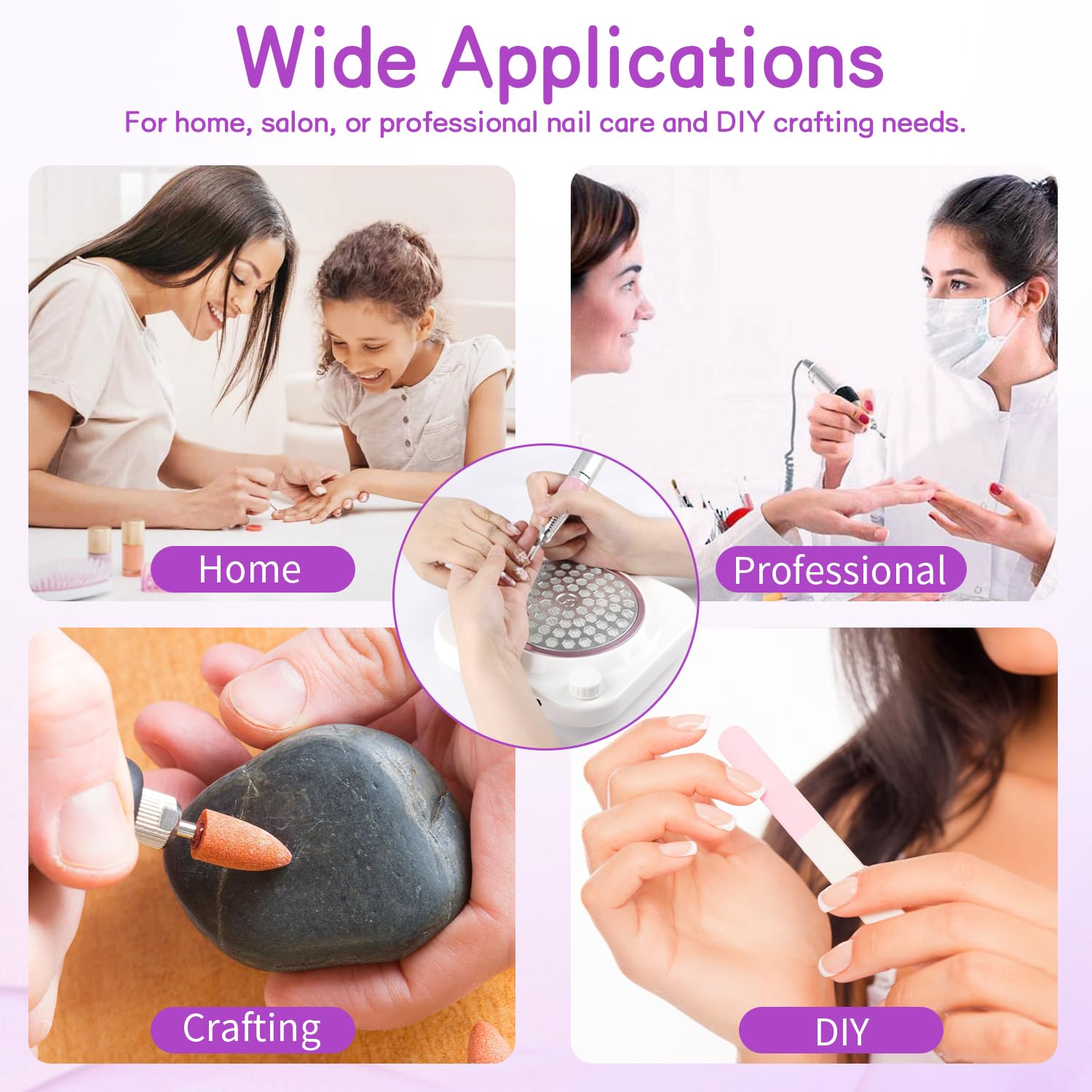 CoFashion Electric Nail Dust Collector Vacuum for Manicure