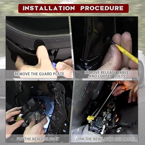 Miniatura 4 de Actuador de pestillo de bloqueo de puerta delantera izquierda del lado del conductor compatible con Cadillac CTS 2008-2014 W/O agujero de llave 8