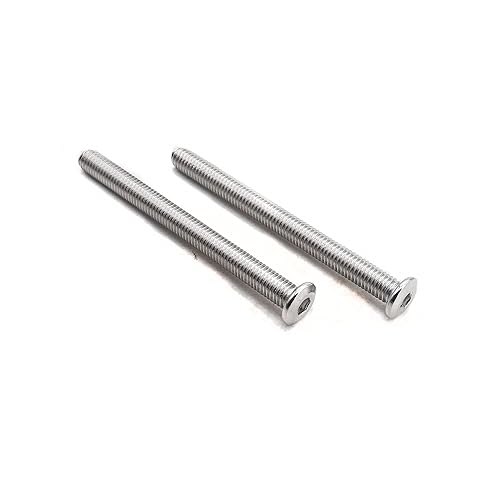 Miniatura 15 de binifiMux 10 unids M6 x 4.724 in Remache Avellanado Socket Cap Tornillos Tornillos Conexión 304 Acero Inoxidable