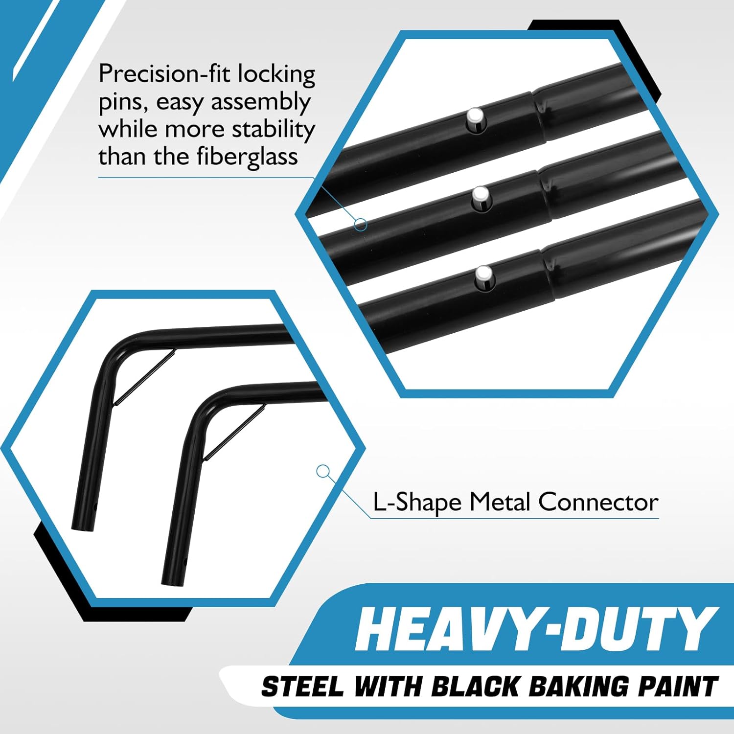 RUNBOW 11x5.5' 9x5' 6x4' FT Kids Soccer Goal with Carry Bag, Portable Folding Soccer Net for Backyard Training, Indoor/Outdoor Use for Youth and Adults