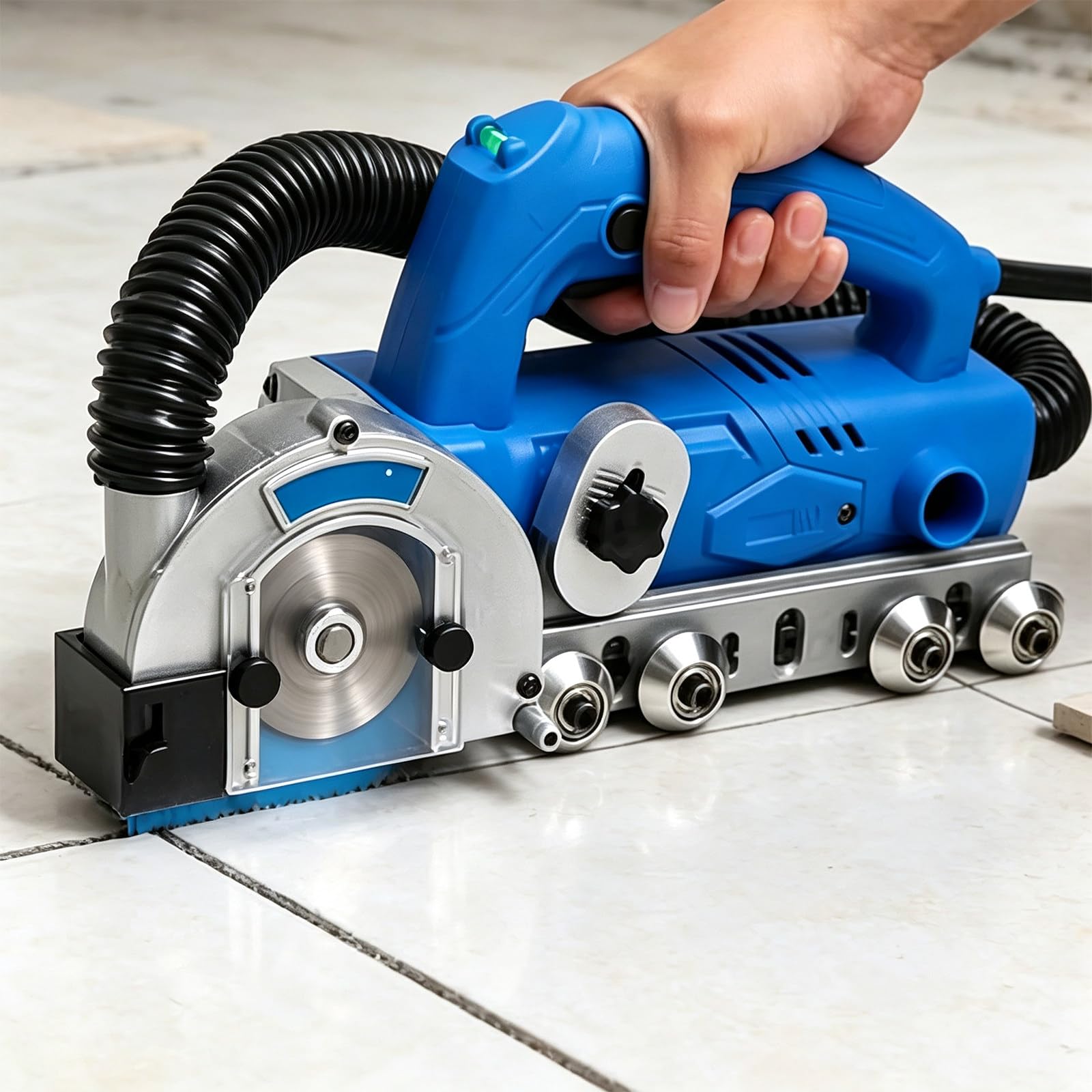 Tile Grout Removal Machine 1200w, Electric Floor Regrouting Tool for DIY