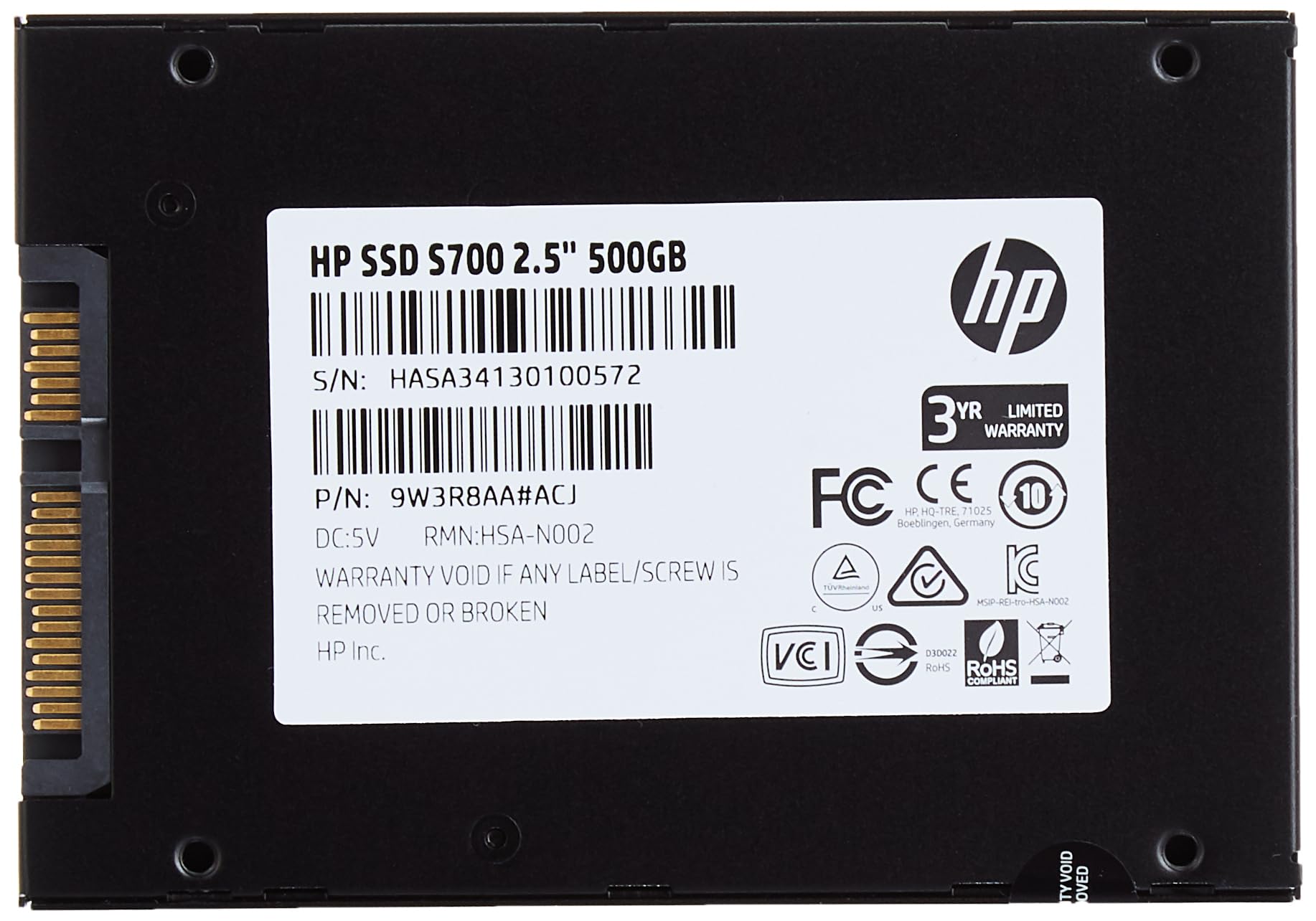 【2個セット】HP S700Series SSD 500GB 【新品未開封】 2個セット】HP S700Series SSD 500GB 【新品未開封】